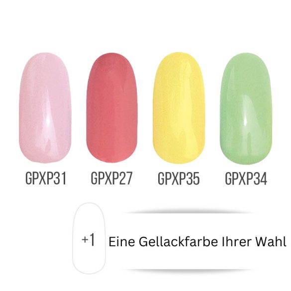 Gel Polish - Frühlingsfarben II. 4+1 Packung