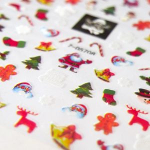 Nagelsticker in Weihnachtsschmuck Z-D5708